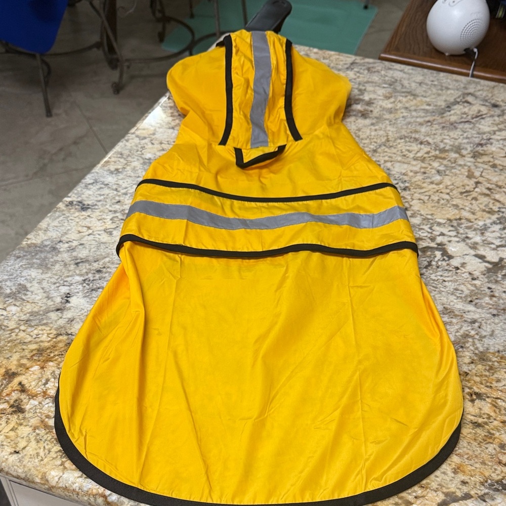 Yellow Reflective Dog Raincoat